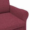 vidaXL fauteuil Rouge bordeaux 76 x 94 x 102 cm tissu