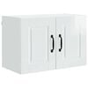 vidaXL Meuble mural PORTO Blanc brillant 60 x 31 x 40 cm