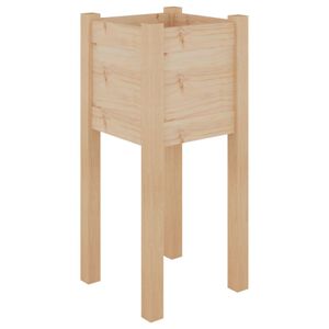 vidaXL Jardini&egrave;re d'ext&eacute;rieur 31x31x70 cm bois de pin massif