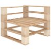 vidaXL Canap&eacute; palette d'angle de jardin Bois