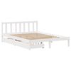 vidaXL Cadre de lit sans matelas blanc 160x200 cm bois de pin massif