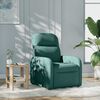 vidaXL Fauteuil de massage inclinable Vert fonc&eacute; Tissu