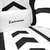 vidaXL Chaise de jeu Blanc et noir Similicuir