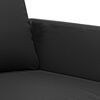 vidaXL Canap&eacute; &agrave; 2 places Noir 140 cm Similicuir