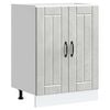 vidaXL Meuble de base de lavabo Lucca gris b&eacute;ton bois ing&eacute;nierie