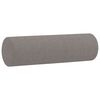 vidaXL Canapé 2 places avec oreillers décoratifs taupe 120 cm tissu