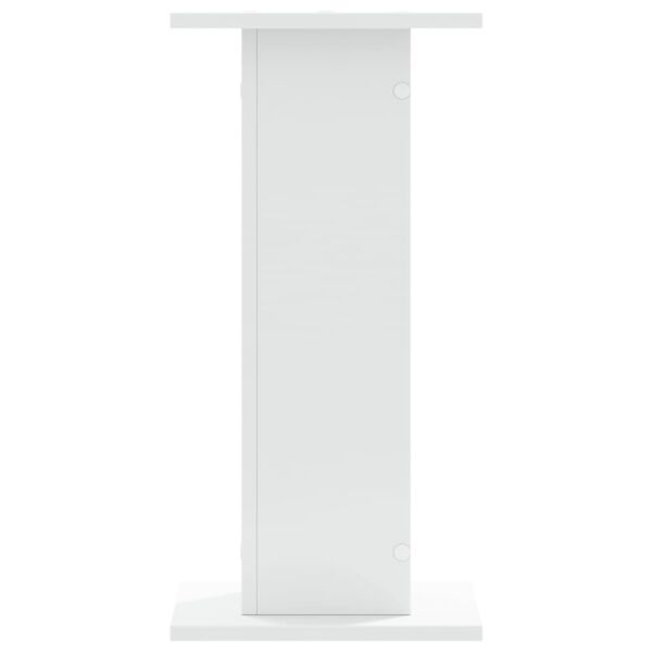 vidaXL Supports pour plantes 2 pcs blanc 30x30x60 cm bois d'ing&eacute;nierie