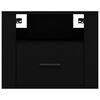 vidaXL Tables de chevet murales 2 pcs Noir 50x36x40 cm