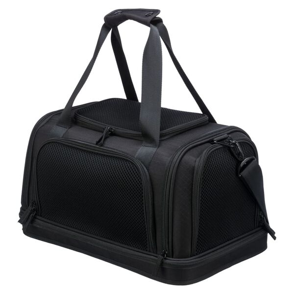 TRIXIE Cage de transport a&eacute;rien pour chiens Plane 44x28x25 cm Noir