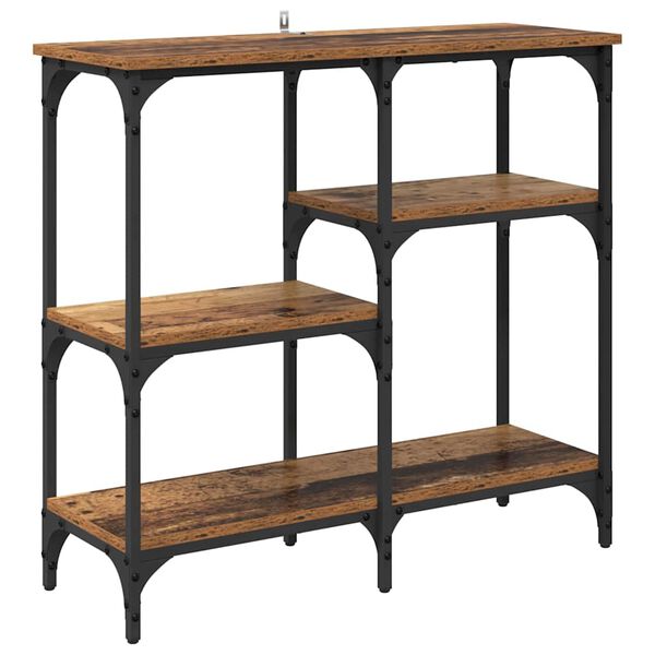 vidaXL Table console Bois Ancien 80 x 29 x 75 cm Bois d'ing&eacute;nierie