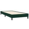 vidaXL Sommier &agrave; lattes de lit et matelas vert fonc&eacute; 90x220 cm velours