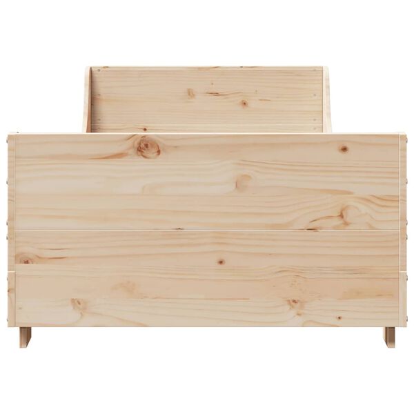 vidaXL Cadre de lit sans matelas 75x190 cm bois de pin massif