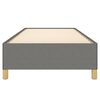 vidaXL Cadre de lit sans matelas gris foncé 90x200 cm tissu