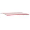 vidaXL Auvent r&eacute;tractable Rouge et Blanc 600 &times; 300 cm