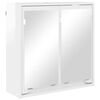 vidaXL Ensemble de mobilier de salle de bain 3 pcs Blanc brillant