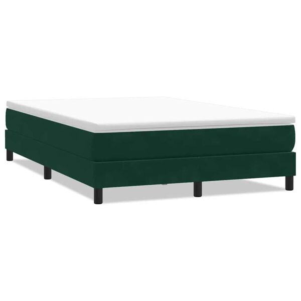 vidaXL Sommier &agrave; lattes de lit sans matelas vert fonc&eacute; 160x220cm