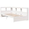 vidaXL Lit biblioth&egrave;que sans matelas blanc 100x200 cm bois pin massif