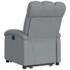 vidaXL Fauteuil inclinable &eacute;lectrique gris clair tissu