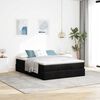 VidaXL Cadre de lit ottoman avec matelas noir 140x190 cm similicuir