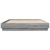 vidaXL Cadre de lit sans matelas sonoma gris 140x200 cm