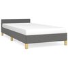 vidaXL Cadre de lit sans matelas gris fonc&eacute; 80x200 cm tissu