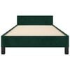 vidaXL Cadre de lit sans matelas vert fonc&eacute; 100x200 cm velours