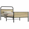 vidaXL Cadre de lit sans matelas 90x190cm ch&ecirc;ne sonoma bois ing&eacute;nierie