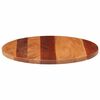 vidaXL Dessus de table bois massif d'acacia rond 25-27 mm 60 cm