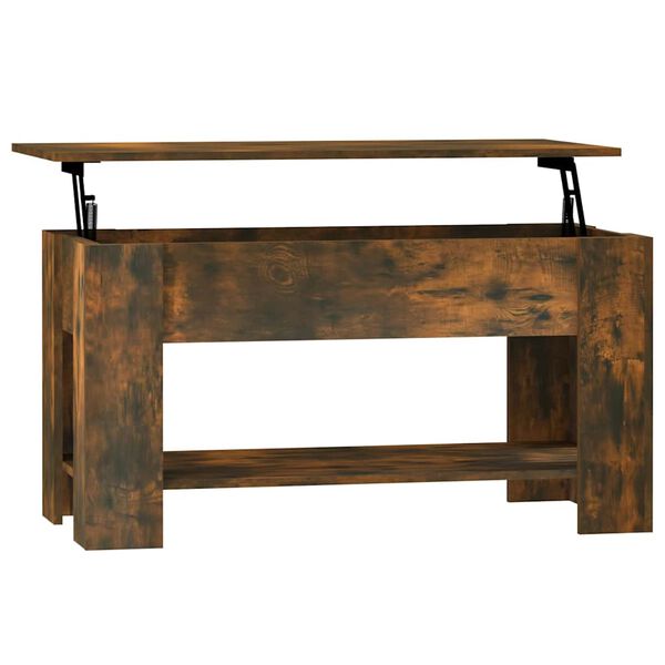 vidaXL Table basse Ch&ecirc;ne fum&eacute; 101x49x52 cm Bois d'ing&eacute;nierie