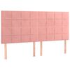 vidaXL Cadre de lit sans matelas rose velours