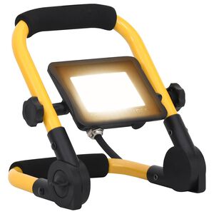 vidaXL Projecteur &agrave; LED avec poign&eacute;e 20 W Blanc chaud