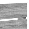 vidaXL T&ecirc;te de lit Gris Sonoma 160 cm Bois d'ing&eacute;nierie