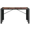 vidaXL Ensemble de bar d'ext&eacute;rieur 9 pcs R&eacute;sine tress&eacute;e et acacia Noir