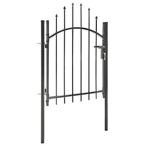 vidaXL Portail de jardin Woerden acier 1x1 m noir