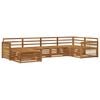 vidaXL Ensemble de canap&eacute;s d'ext&eacute;rieur 6 pcs Naturel