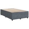 vidaXL Cadre de lit sans matelas gris foncé 120x190 cm velours
