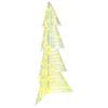 vidaXL Sapin de No&euml;l 100 LED Blanc chaud 120 cm PET