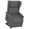 vidaXL Fauteuil de massage inclinable Gris foncé Tissu