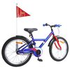 vidaXL V&eacute;lo pour Enfants 18 Pouces pour les 5-7 ans Bleu fonc&eacute;