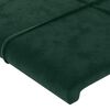 vidaXL Cadre de lit sans matelas vert fonc&eacute; 140x190 cm velours