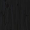 vidaXL Lit pour chien Noir 65,5x50,5x70 cm Bois de pin solide