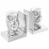 vidaXL Serre-livres 2 pcs Argent 7 x 9 x 11 cm Aluminium