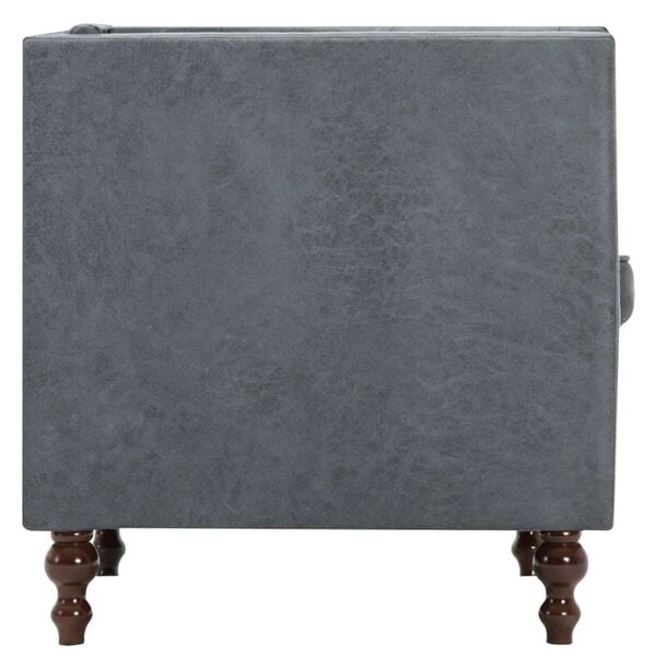 vidaXL Canap&eacute; Chesterfield &agrave; 2 places Rev&ecirc;tement en tissu Gris