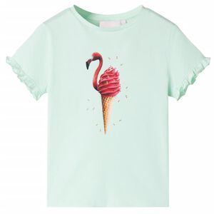vidaXL T-shirt pour enfants menthe claire 128