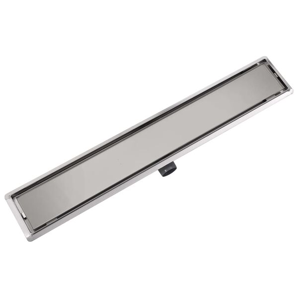 vidaXL Drain de douche lin&eacute;aire 830 x 140mm Acier inoxydable