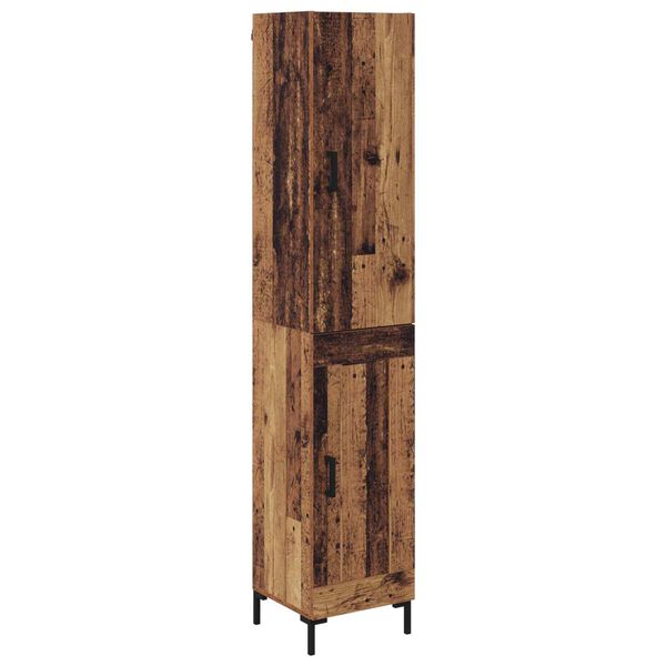 vidaXL Haut Armoire Bois Ancien 69,5 x 34 x 180 cm Bois d'ing&eacute;nierie