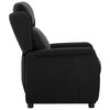vidaXL Fauteuil inclinable Noir Tissu