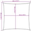vidaXL Voile d'ombrage 160 g/m&sup2; Terre cuite 2x2 m PEHD