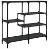 vidaXL Table console noir 103x32x95 cm bois d'ing&eacute;nierie