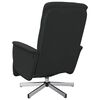 vidaXL Fauteuil inclinable de massage avec repose-pieds noir tissu